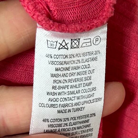 French Connection Orange Ribbed Sleeveless Midi Dress Size M - Picture 5 of 8